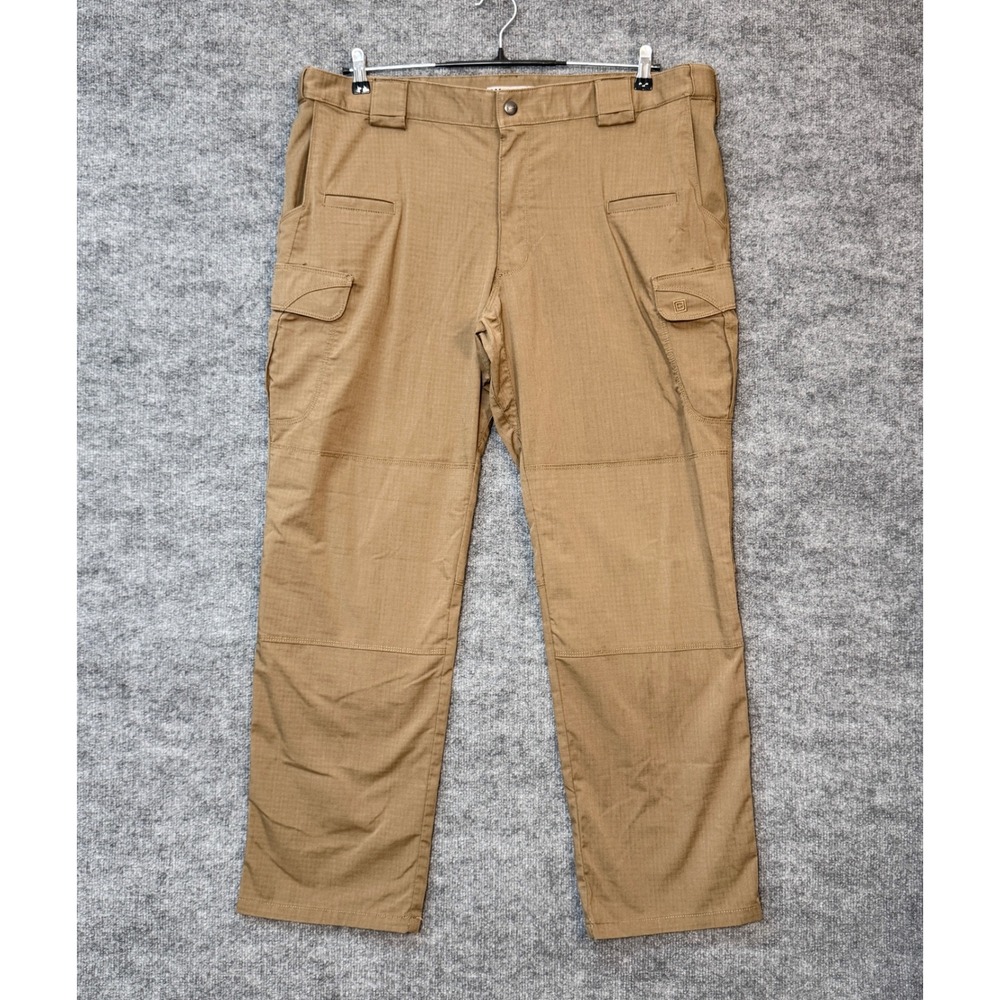 5.11 Tactical Stryke Cargo Pants 42x32 Dark Khaki Ripstop Utility Work Outdoor